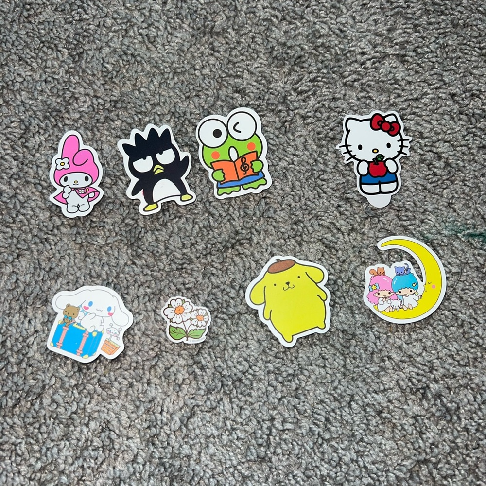 3 for $12 Cute Hello Kitty Character Sticker Set